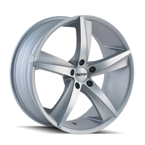 Touren TR72 Gloss silver machined 18x8 +20 5x120mm 74.1mm - Wheelwiz