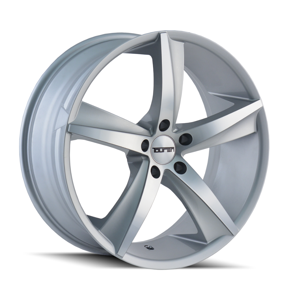 Touren TR72 Gloss silver machined 18x8 +35 5x114.3mm 72.62mm - WheelWiz