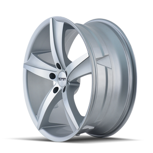 Touren TR72 Gloss silver machined 17x7.5 +40 5x120mm 72.62mm - Wheelwiz