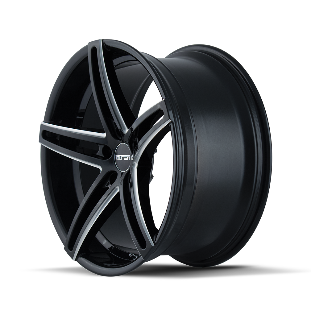 Touren TR73 Gloss black/milled spokes 18x8 +35 5x108mm 63.4mm - Wheelwiz