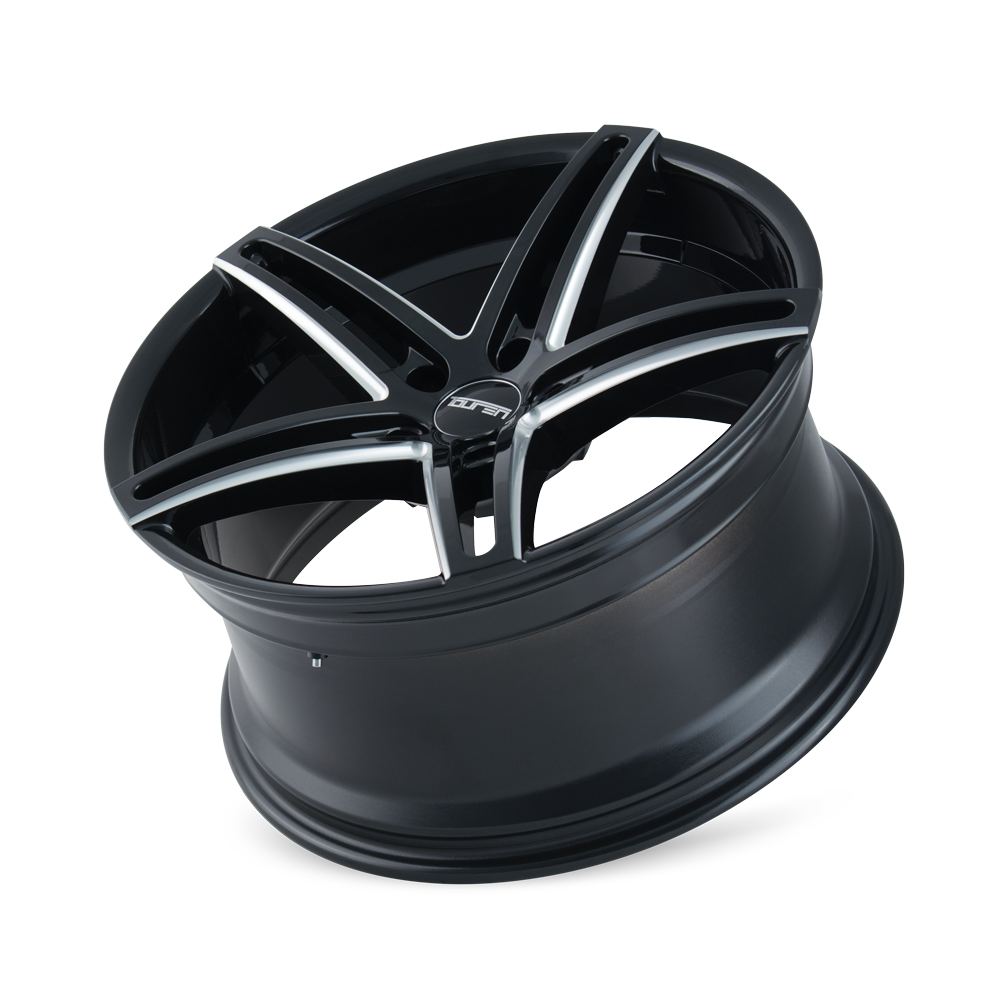Touren TR73 Gloss black/milled spokes 20x8.5 +30 5x112mm 66.56mm - WheelWiz