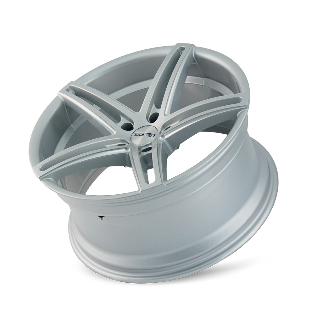 Touren TR73 Gloss silver milled 18x8 +35 5x108mm 63.4mm - Wheelwiz