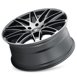 Touren TR75 Matte black brushed with dark 20x9 +35 5x112mm 66.56mm