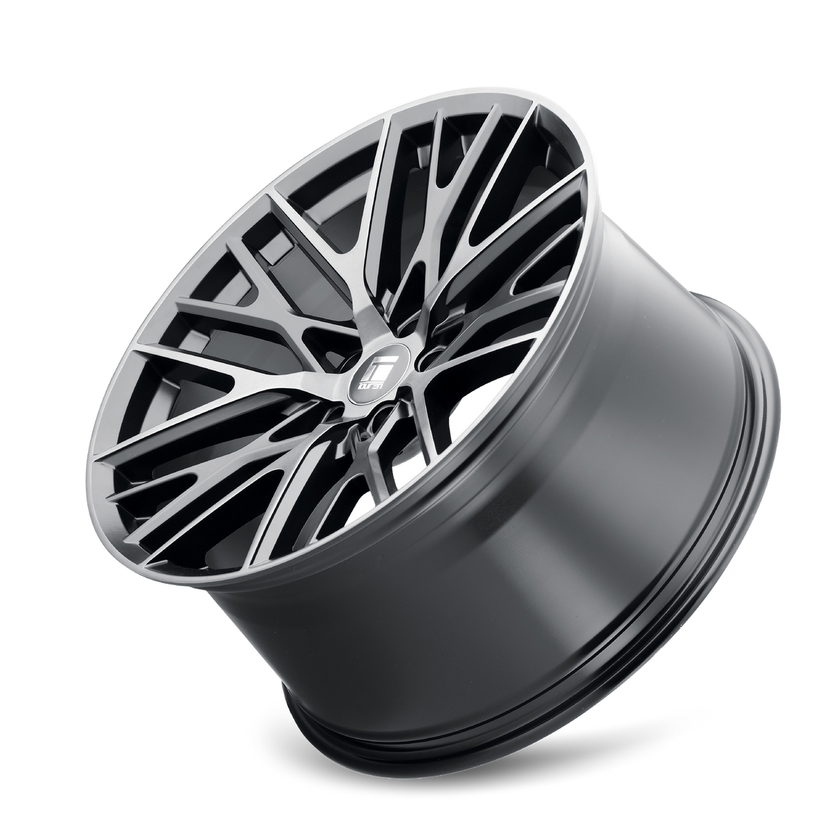 Touren TR91 Matte black brushed with dark 19x8.5 +35 5x108mm 63.5mm - Wheelwiz
