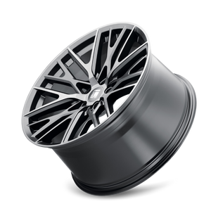 Touren TR91 Matte black brushed with dark 22x9.5 +18 6x135mm 87.1mm - Wheelwiz
