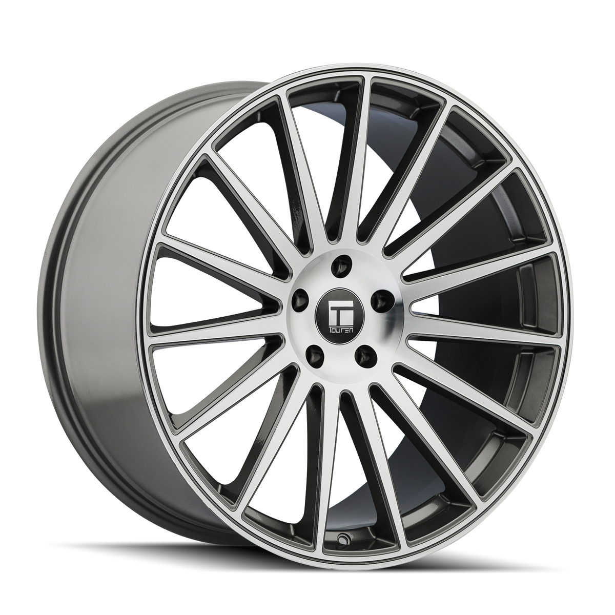 Touren TR92 Gloss graphite machined 18x8 +35 5x114.3mm 72.6mm - Wheelwiz