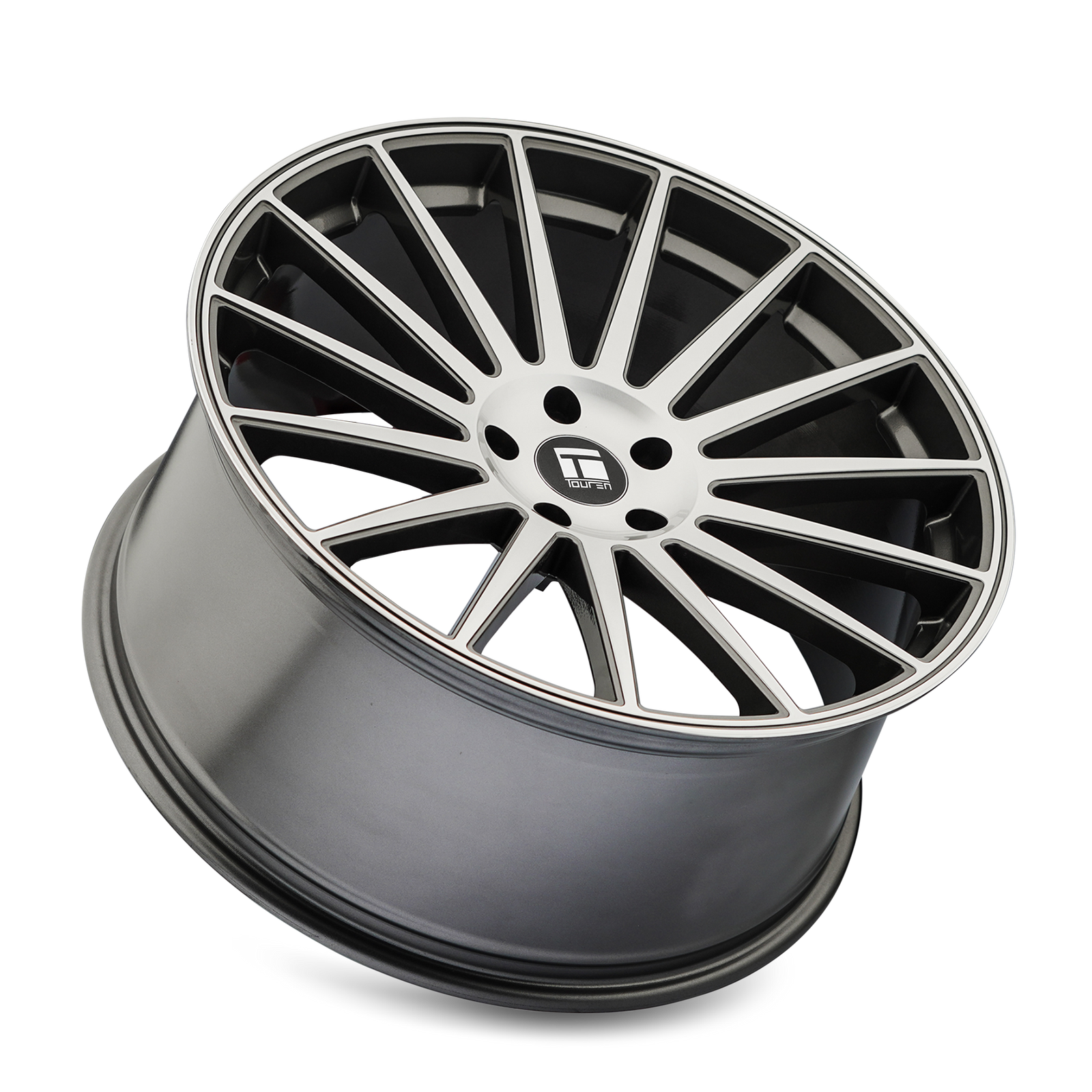 Touren TR92 Gloss graphite machined 17x8 +35 5x108mm 63.5mm - Wheelwiz