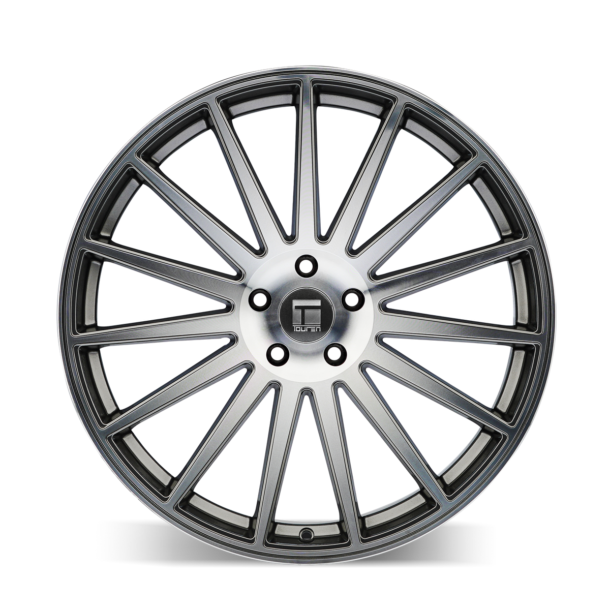 Touren TR92 Gloss graphite machined 22x9 +32 5x114.3mm 72.6mm - Wheelwiz