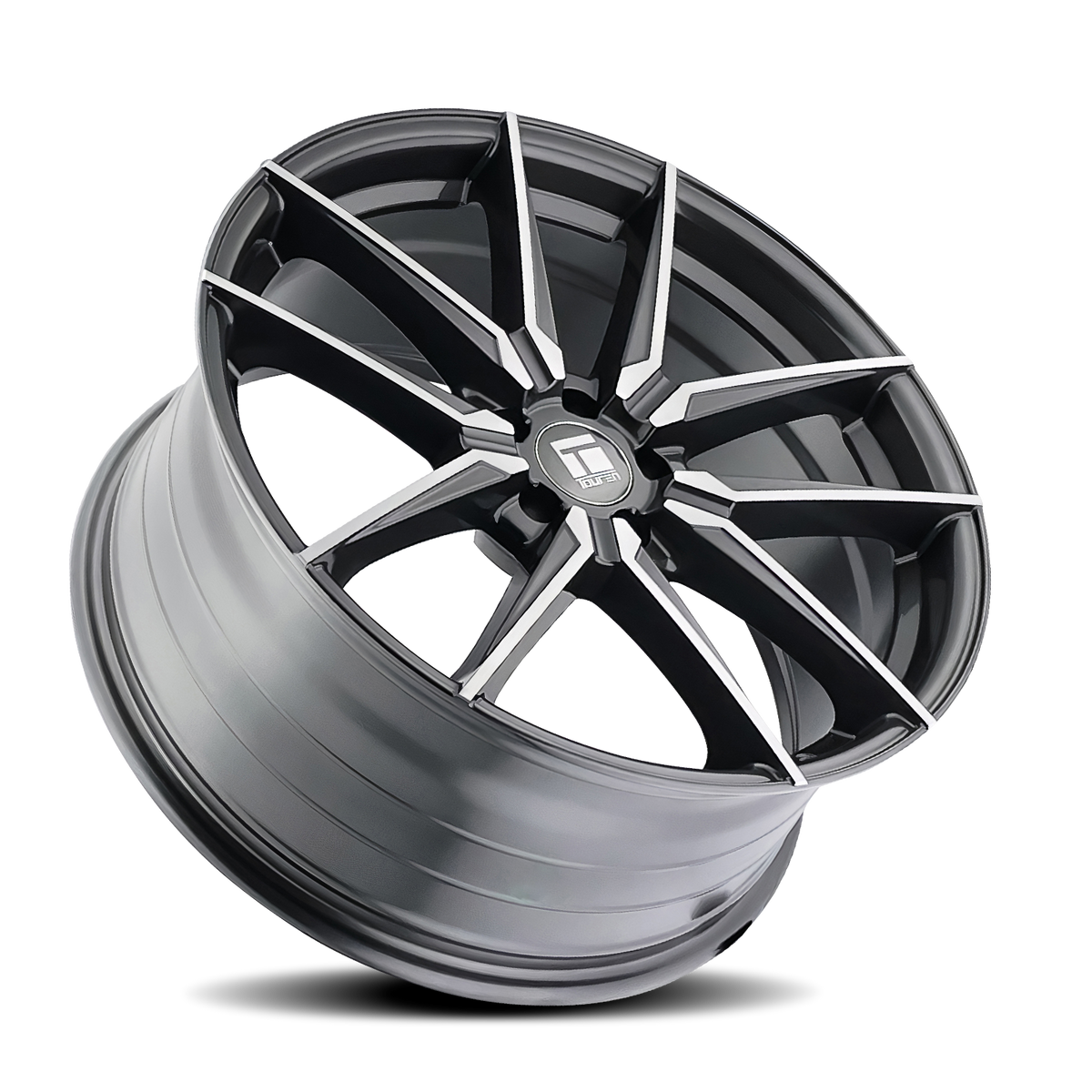 Touren TR94 Gloss graphite brushed with da 19x8.5 +35 5x114.3mm 73.1mm - Wheelwiz