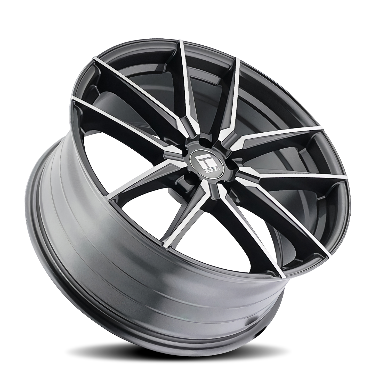 Touren TR94 Gloss graphite brushed with da 19x8.5 +35 5x112mm 66.6mm