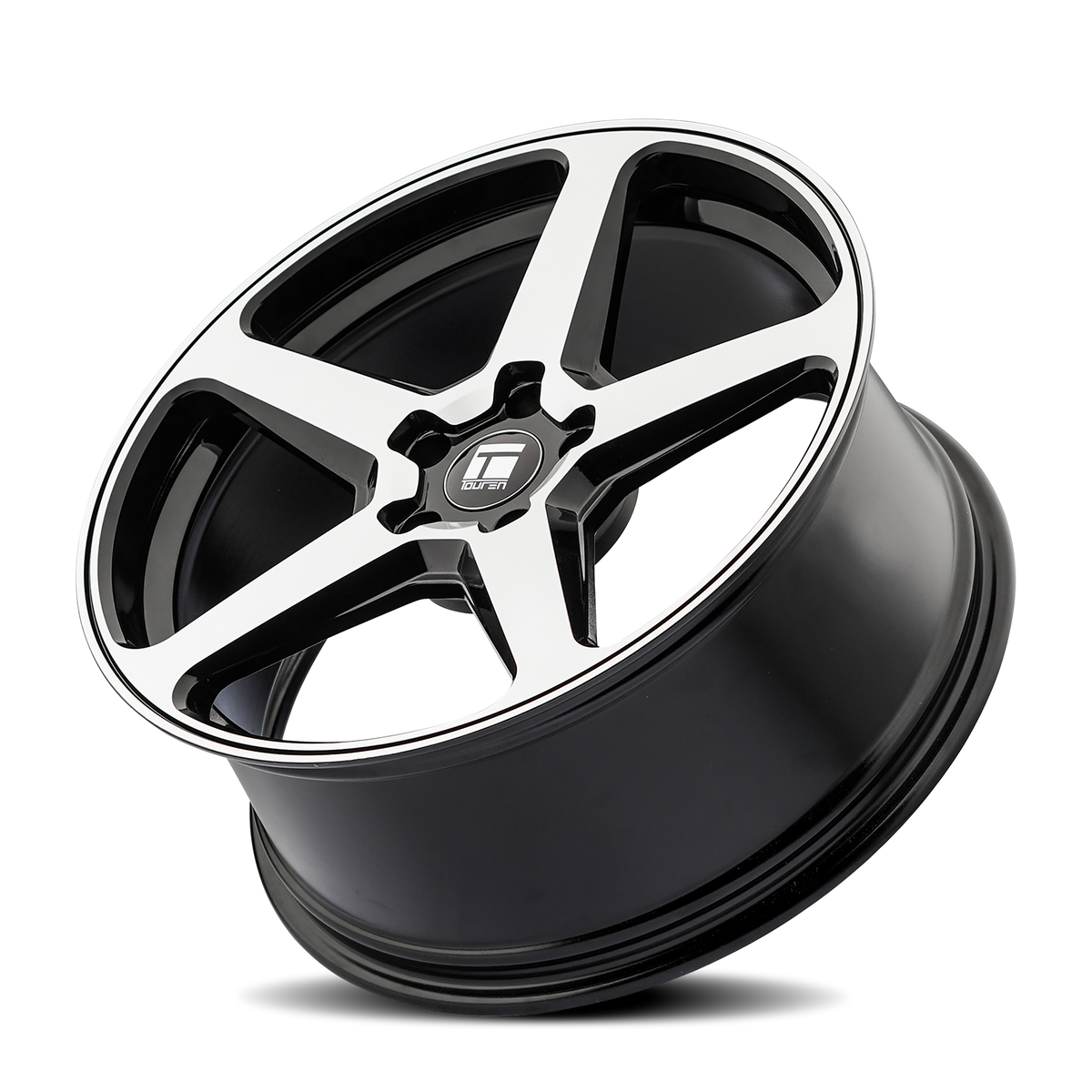 Touren TF96 Gloss black machined 20x9 +35 5x120mm 72.56mm - Wheelwiz
