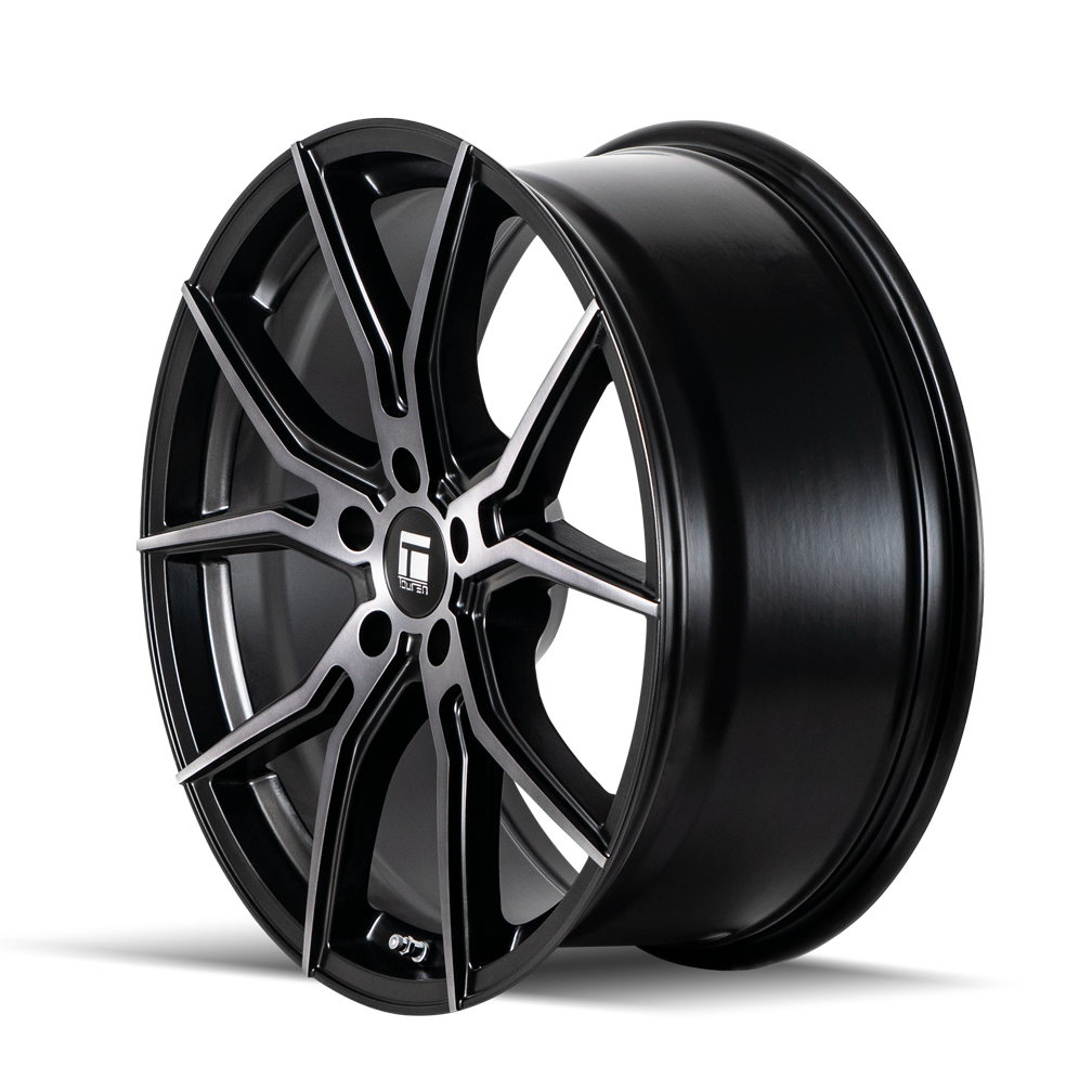 Touren TF01 Matte black brushed with dark 20x9 +35 5x112mm 66.56mm - Wheelwiz