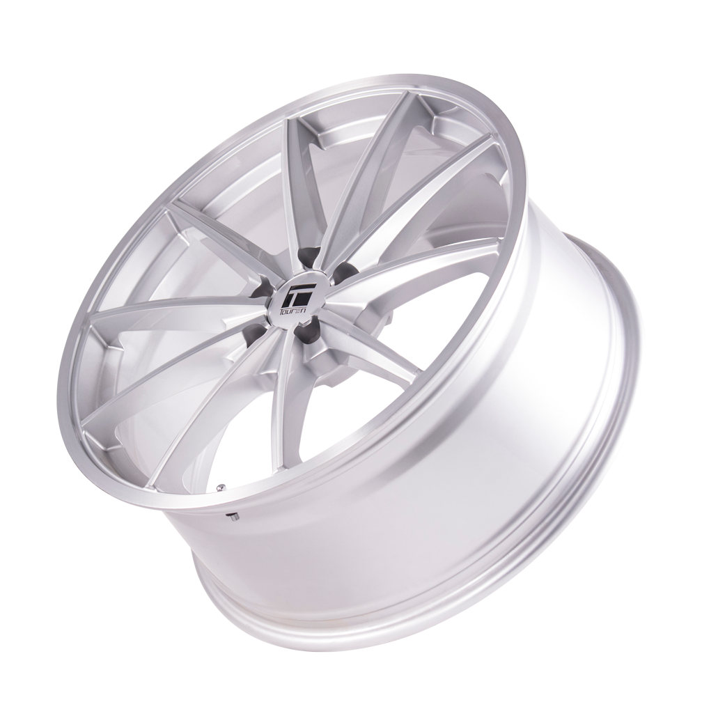 Touren TF02 Gloss silver brushed 20x10 +40 5x114.3mm 72.6mm - Wheelwiz