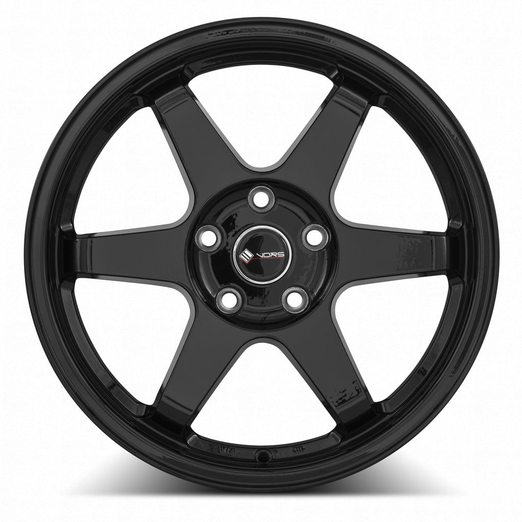 Vors TR37 Gloss Black 17x8 +35 4x100mm 73.1mm - Wheelwiz