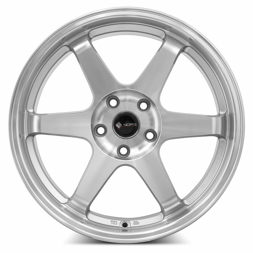 Vors TR37 Silver Machine Face Lip 18x8.5 +35 5x108mm 73.1mm