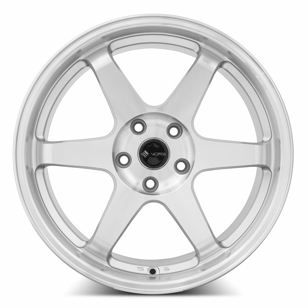 Vors TR37 Silver Machine Face Lip 19x9.5 +35 5x108mm 73.1mm