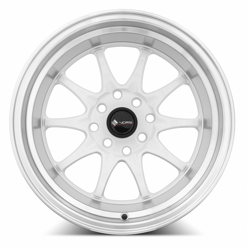 Vors TR3 White Machine Lip 15x9 0 4x108mm 73.1mm