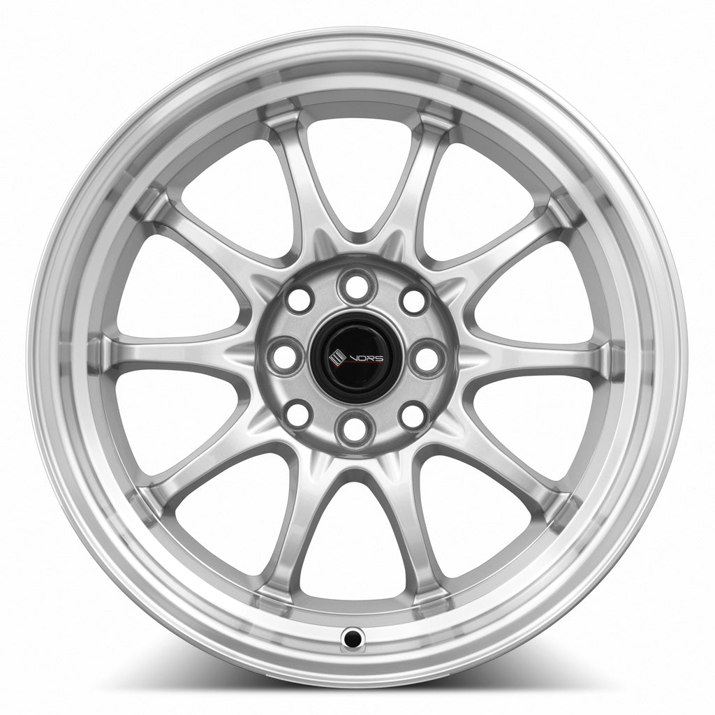 Vors TR3 Silver Machine Lip 16x8 +20 4x98mm 73.1mm - Wheelwiz