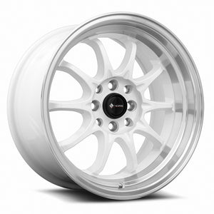 Vors TR3 White Machine Lip 16x8 +20 4x100|4x114.3mm 73.1mm