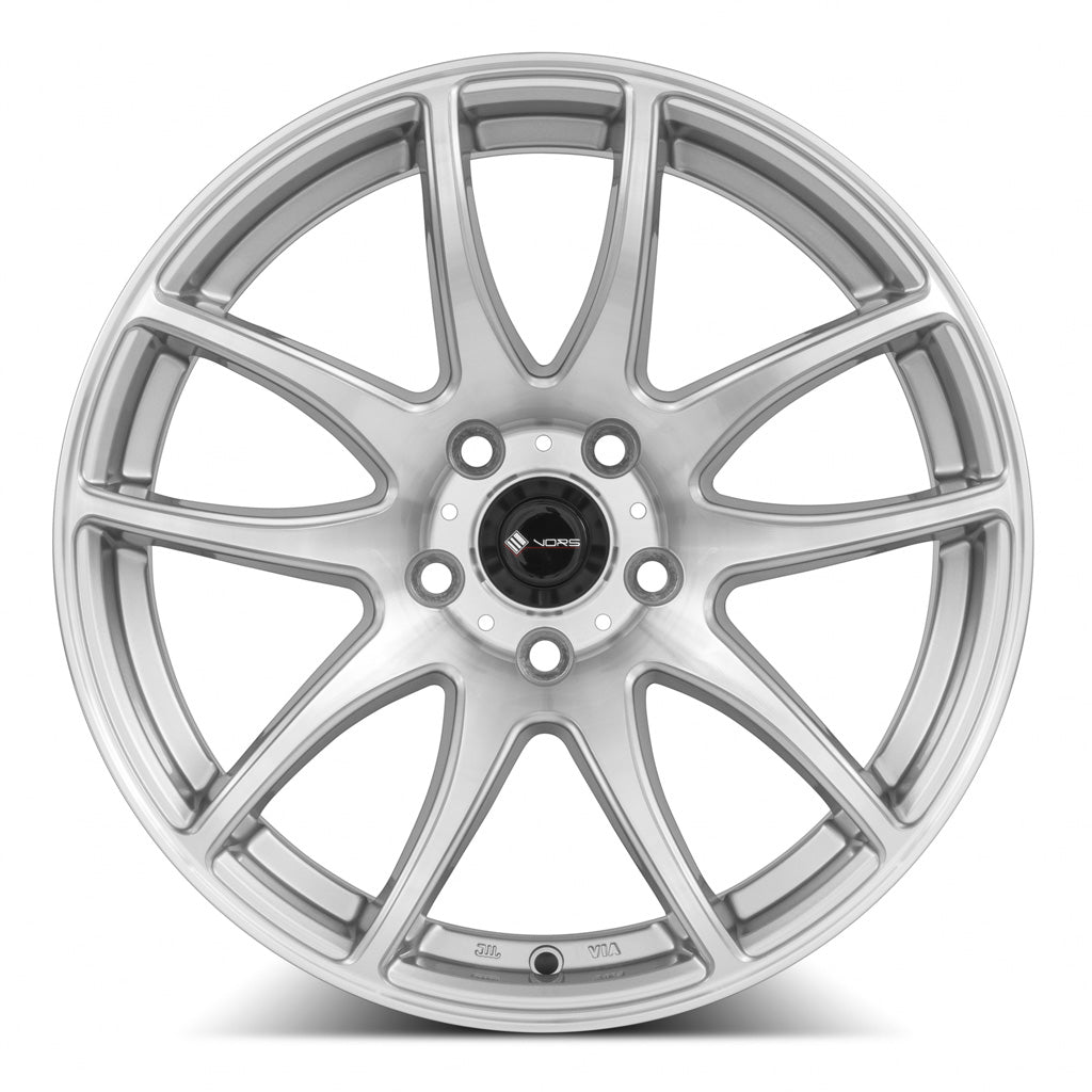 Vors TR4 Silver Machine Face 17x9 +30 5x120mm 73.1mm