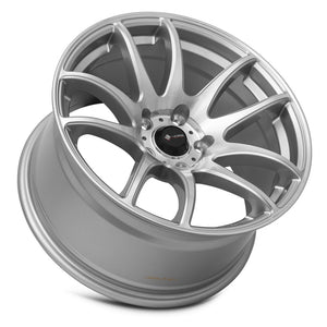 Vors TR4 Silver Machine Face 17x9 +30 5x108mm 73.1mm