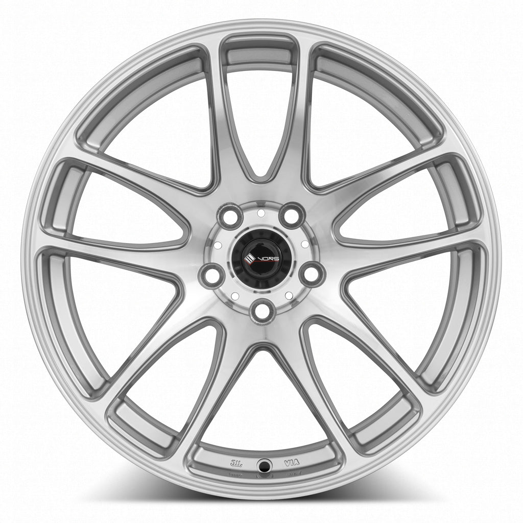 Vors TR4 Silver Machined Face 18x10.5 +22 5x120mm 73.1mm - Wheelwiz