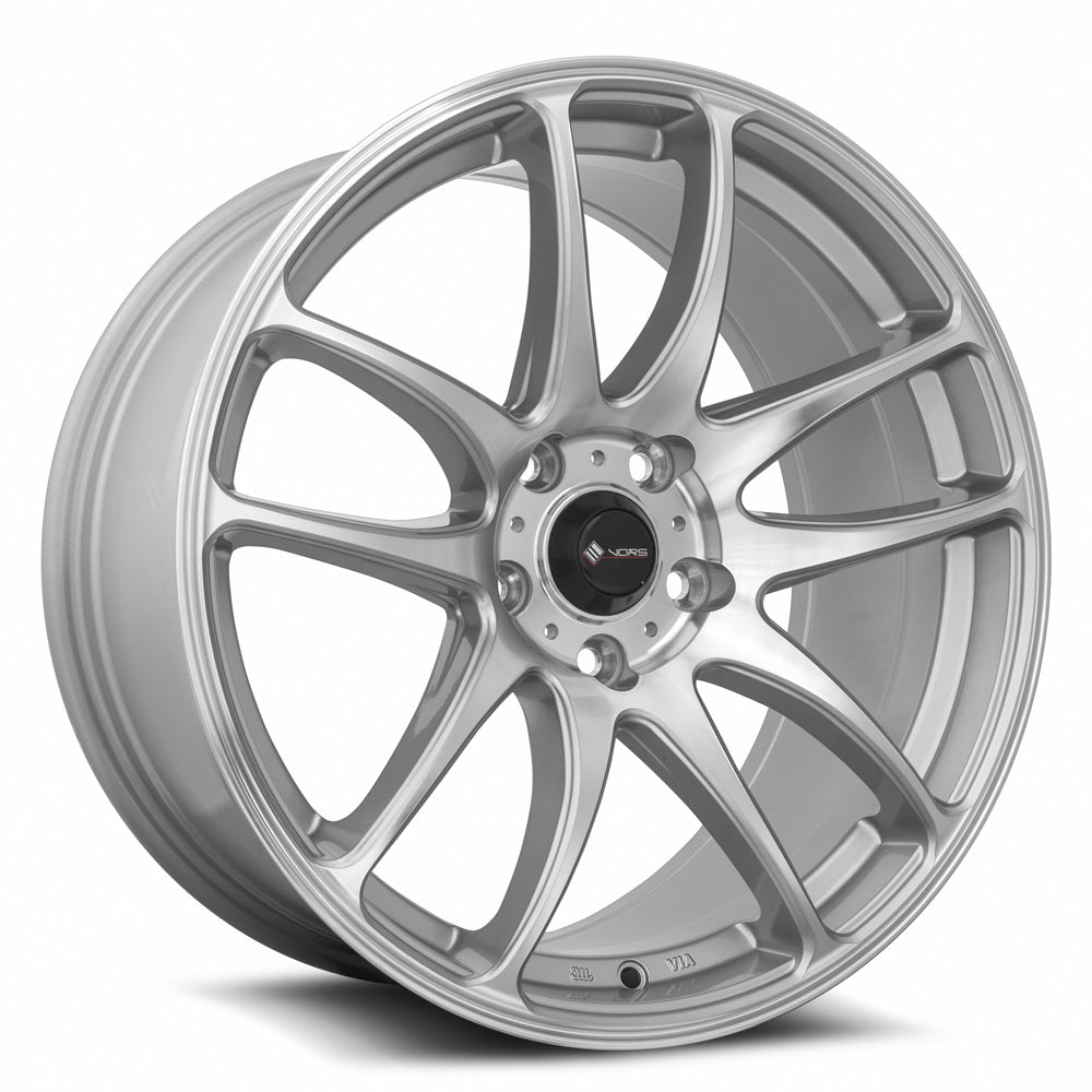 Vors TR4 Silver Machined Face 17x8 +35 5x110mm 73.1mm - Wheelwiz