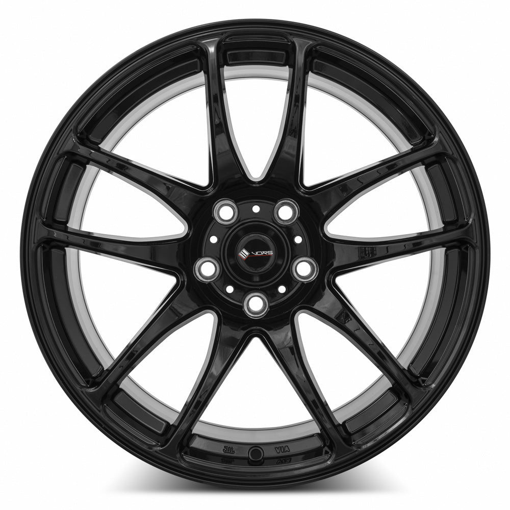 Vors TR4 Gloss Black 18x9.5 +22 5x114.3mm 73.1mm - Wheelwiz