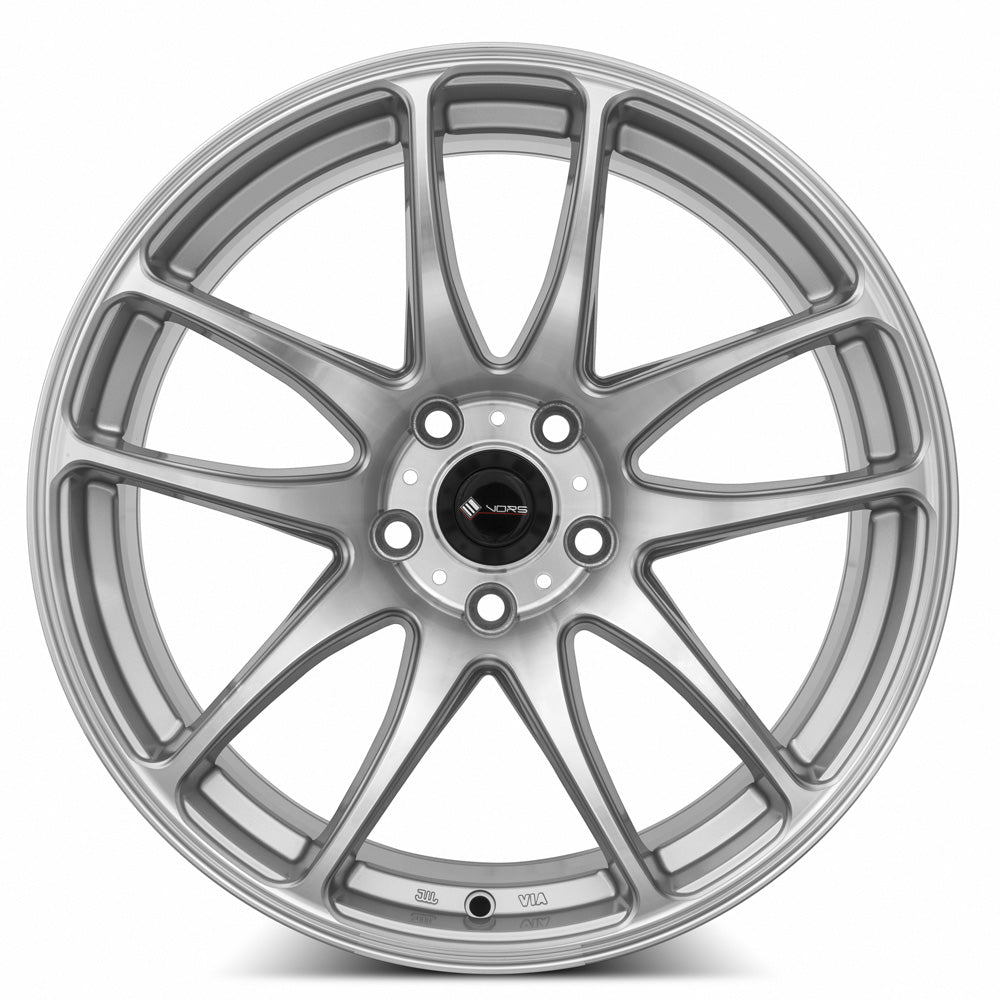 Vors TR4 Silver Machined Face 18x9.5 +22 5x114.3mm 73.1mm - Wheelwiz
