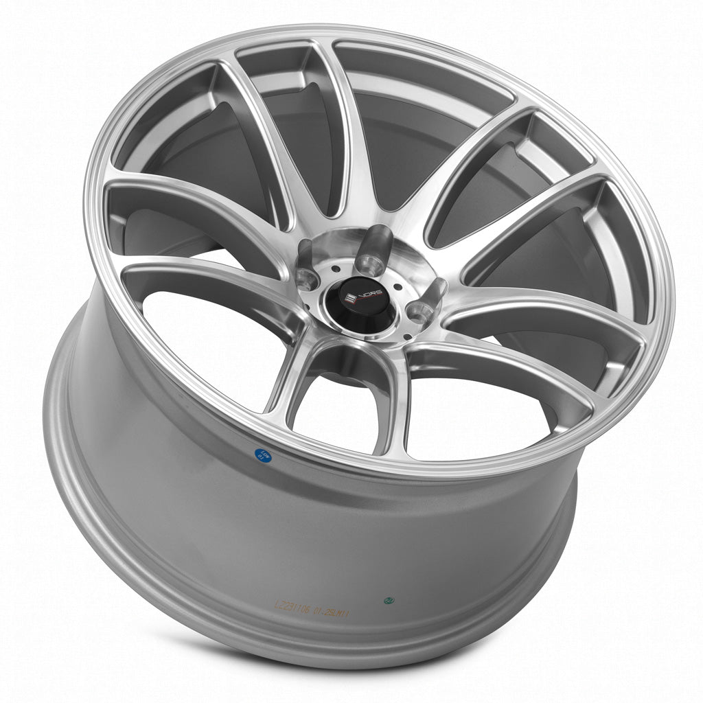 Vors TR4 Silver Machined Face 19x10.5 +22 5x112mm 73.1mm - Wheelwiz