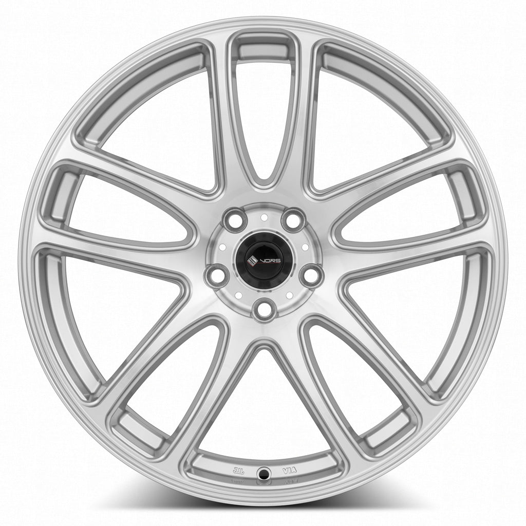 Vors TR4 Silver Machined Face 20x8.5 +35 5x114.3mm 73.1mm - Wheelwiz