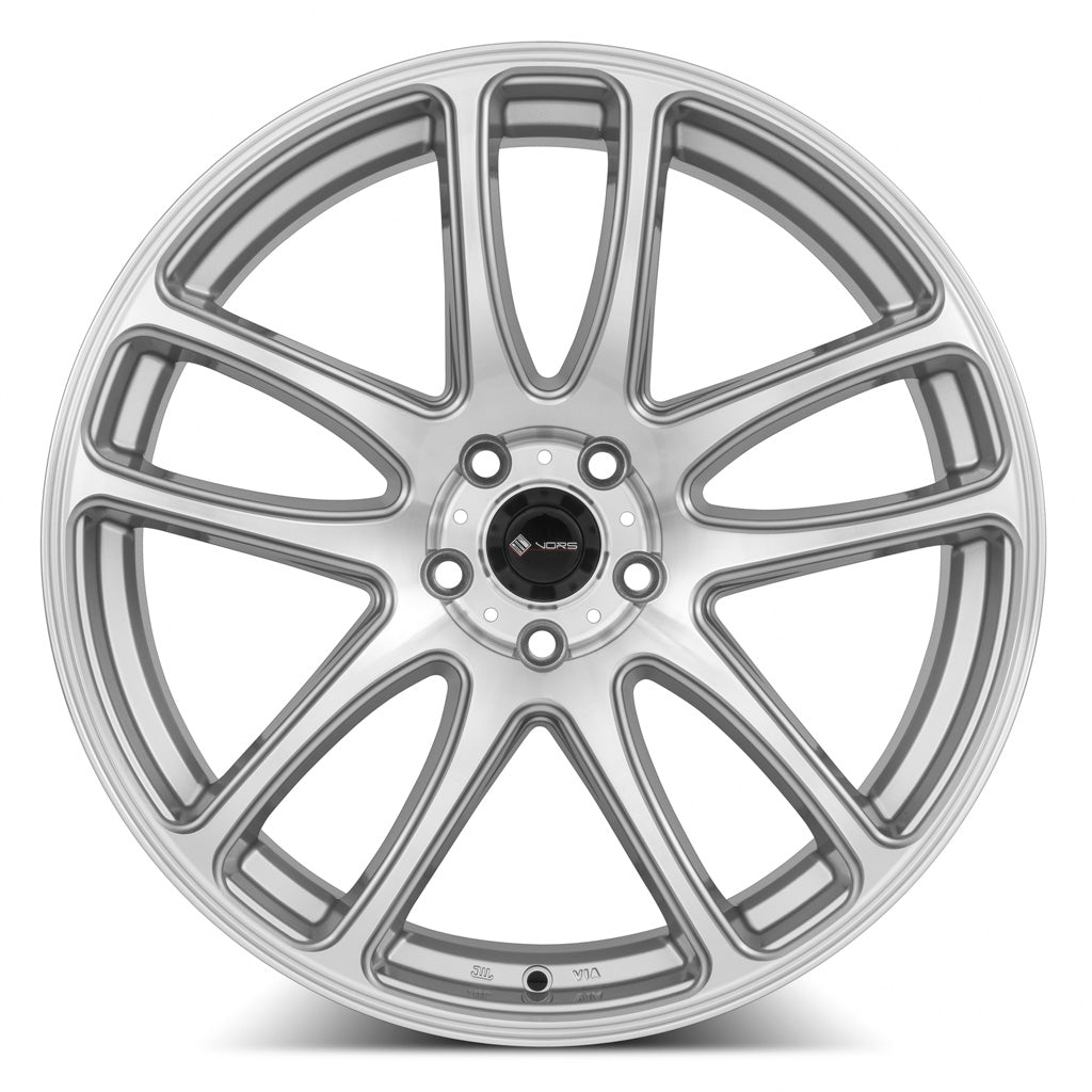 Vors TR4 Silver Machined Face 20x9.5 +35 5x114.3mm 73.1mm - Wheelwiz