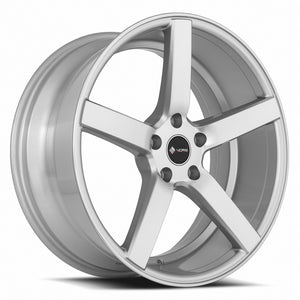 Vors TR5 Silver Machined Face 19x8.5 +35 5x112mm 73.1mm - Wheelwiz