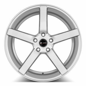 Vors TR5 Silver Machine Face 18x8 +35 5x115mm 73.1mm