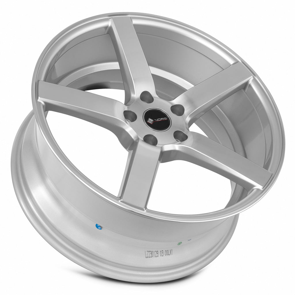 Vors TR5 Silver Machined Face 19x8.5 +35 5x110mm 73.1mm - Wheelwiz