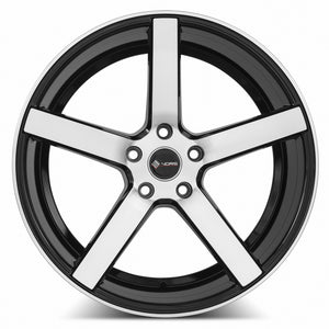 Vors TR5 Black Machined Face 20x9.5 +35 5x115mm 73.1mm - Wheelwiz