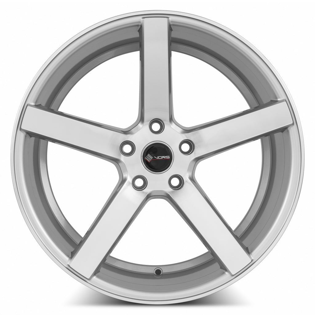 Vors TR5 Silver Machine Face 18x9 +35 5x108mm 73.1mm