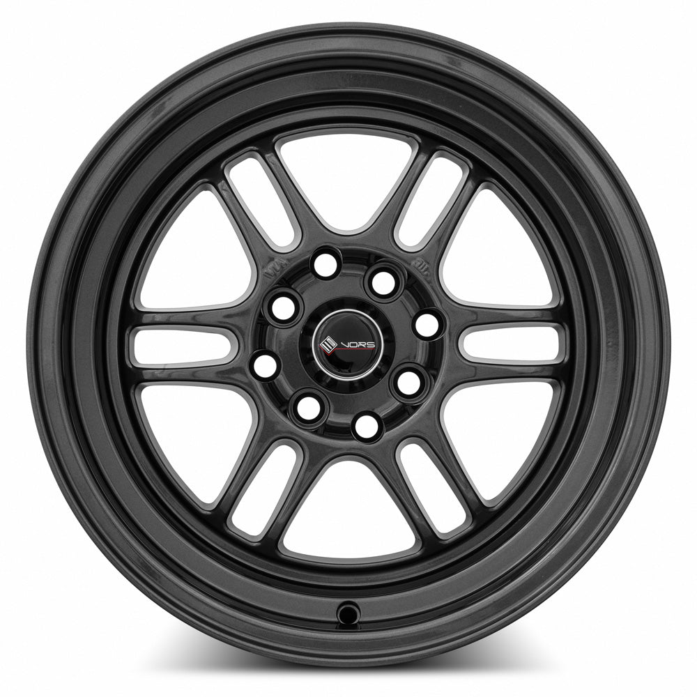 Vors TR6 All Gun Metal Graphite 15x8 +20 4x100|4x114.3mm 73.1mm - WheelWiz