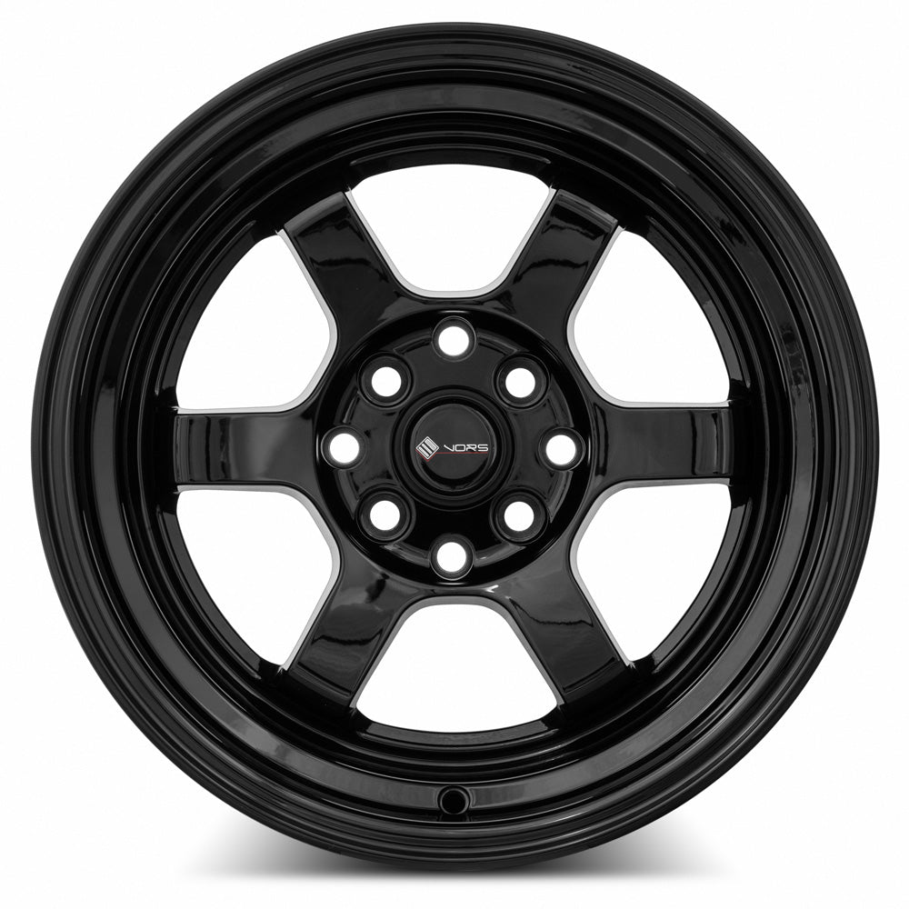 Vors TR7 Gloss Black 15x8 0 4x100|4x114.3mm 73.1mm - Wheelwiz