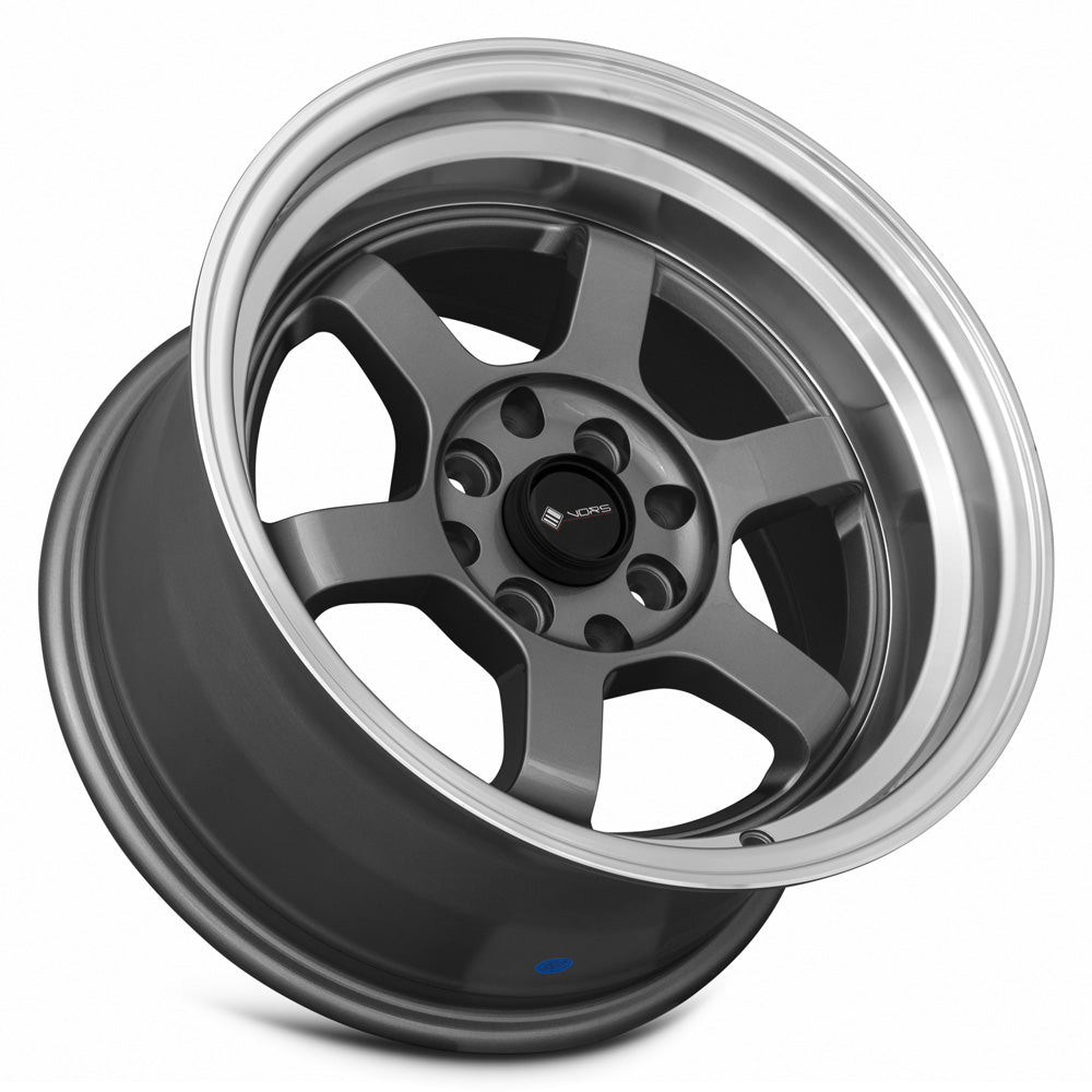 Vors TR7 Gun Metal Machine Lip 15x8 0 4x98mm 73.1mm - Wheelwiz