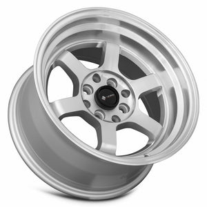 Vors TR7 Silver Machine Face Lip 15x8 0 4x98mm 73.1mm