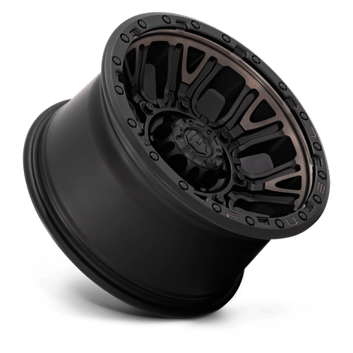 Fuel Offroad D824 TRACTION Matte Black W Double Dark Tint 17x9 -12 6x139.7mm 106.1mm - Wheelwiz