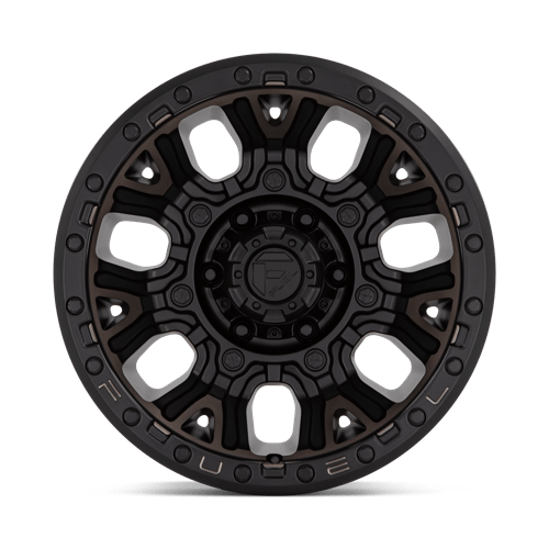 Fuel Offroad D824 TRACTION Matte Black W Double Dark Tint 17x9 -12 6x139.7mm 106.1mm - Wheelwiz