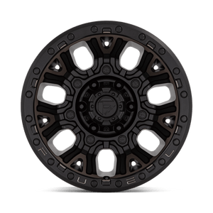 Fuel Offroad D824 TRACTION Matte Black W Double Dark Tint 17x9 -12 6x139.7mm 106.1mm - Wheelwiz