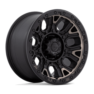 Fuel Offroad D824 TRACTION Matte Black W Double Dark Tint 17x9 +1 6x114.3mm 66.1mm - Wheelwiz
