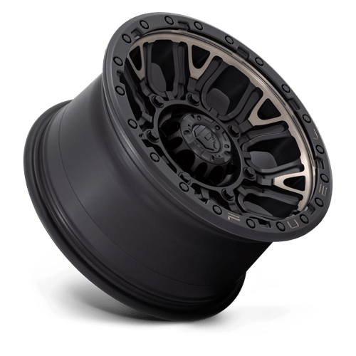 Fuel Offroad D824 TRACTION Matte Black W Double Dark Tint 17x9 +1 6x120mm 67.1mm - Wheelwiz