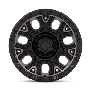 Fuel Offroad D824 TRACTION Matte Black W Double Dark Tint 17x9 +1 6x114.3mm 66.1mm - Wheelwiz