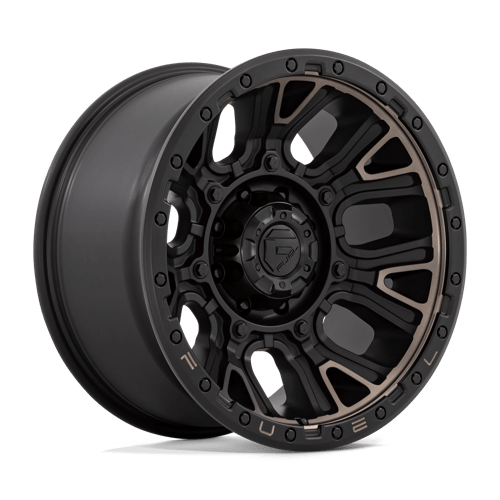 Fuel Offroad D824 TRACTION Matte Black W Double Dark Tint 20x10 -18 8x180mm 124.2mm - Wheelwiz
