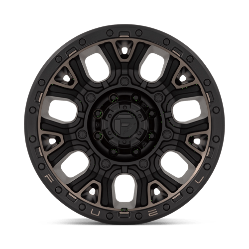 Fuel Offroad D824 TRACTION Matte Black W Double Dark Tint 20x10 -18 8x165.1mm 125.1mm - Wheelwiz