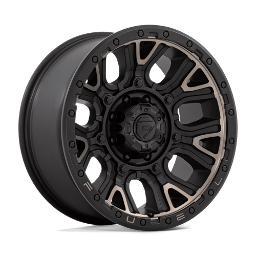 Fuel Offroad D824 TRACTION Matte Black W Double Dark Tint 20x9 +1 8x170mm 125.1mm - Wheelwiz